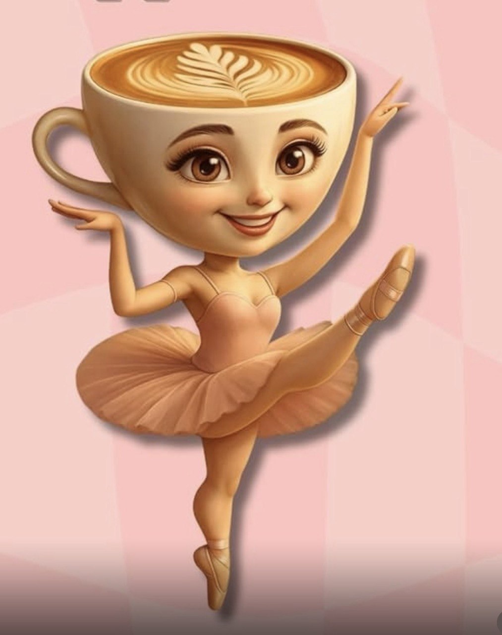 Ballerina Cappuccina Plushie (with white edge)